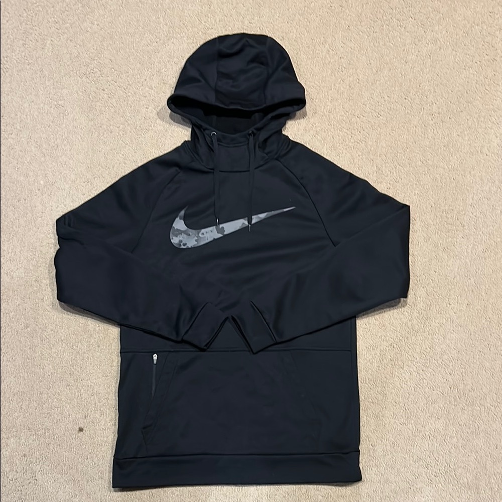 Nike Black Hoodie with Camo Swoosh